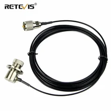 Retevis RG 316 – câble Coaxial extensible de 5M Super gain, connecteur SL16/PL259/UHF à faible perte pour Radio Mobile, antenne pour talkie walkie