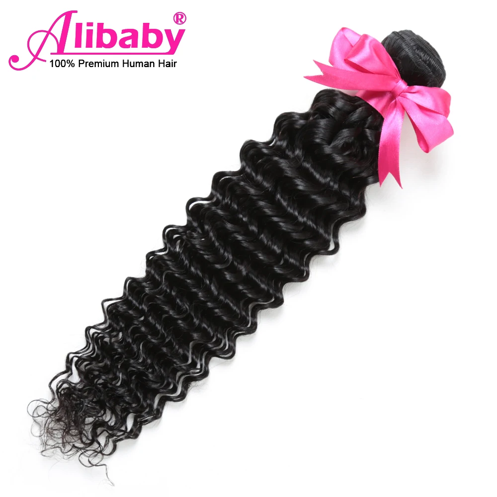 Alibaby малазийские волосы 8-30 дюймов глубокая волна пряди 3 пучка предложения натуральные кудрявые пучки волос не Реми волосы для наращивания