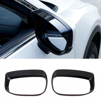 

Carbon Fiber Rearview Mirror Rain Eyebrow Cover Trim for Mazda CX-5 CX5 2017 2018