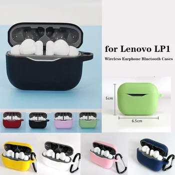 

Silicone Protective Case for Lenovo LP1 TWS Wireless Earphone Bluetooth Cases Fundas for Lenovolp Case Cover Protection box