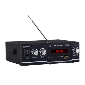 

Digital Amplifier Audio Player Power Amplifier BT Audio 30W with USB Input FM Radio Control Subwoofer for Home