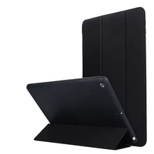 3 folds stand case For iPad Gen 7 10.2 inch soft stand cover iPad7 A2197 A2198 A2200 silicone shell protector