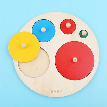 

New Wooden Geometric Shape Recognition Game Montessori Puzzle Preschool Learning Educational Game Baby Toddler Toys for Children