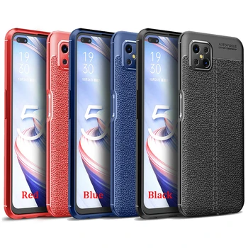 

100pcs/lot Skin Lychee Case For OPPO A52 A92S Shockproof Ultra Thin Rugged TPU Silicone Cover For OPPO ACE 2