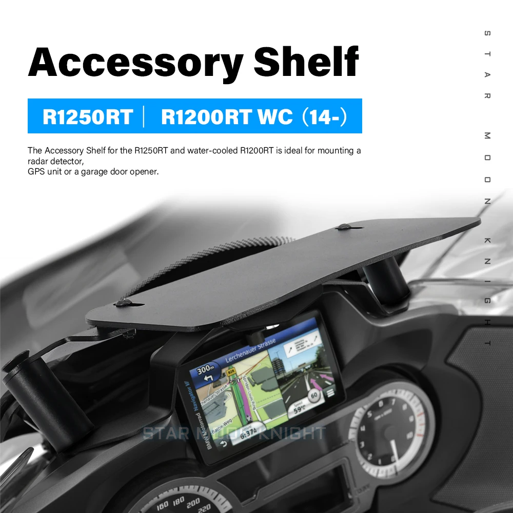 Motorcycle Accessories Shelf GPS Plate Navigation Bracket Electronic Equipment Platform Fit For BMW R1250RT R 1250 RT R1200RT WC motorcycle cnc expansion pole mobile phone navigation bracket rod for bmw r1200rt r1250rt k1600gt k1600gtl k1600b r1200 r1250 rt