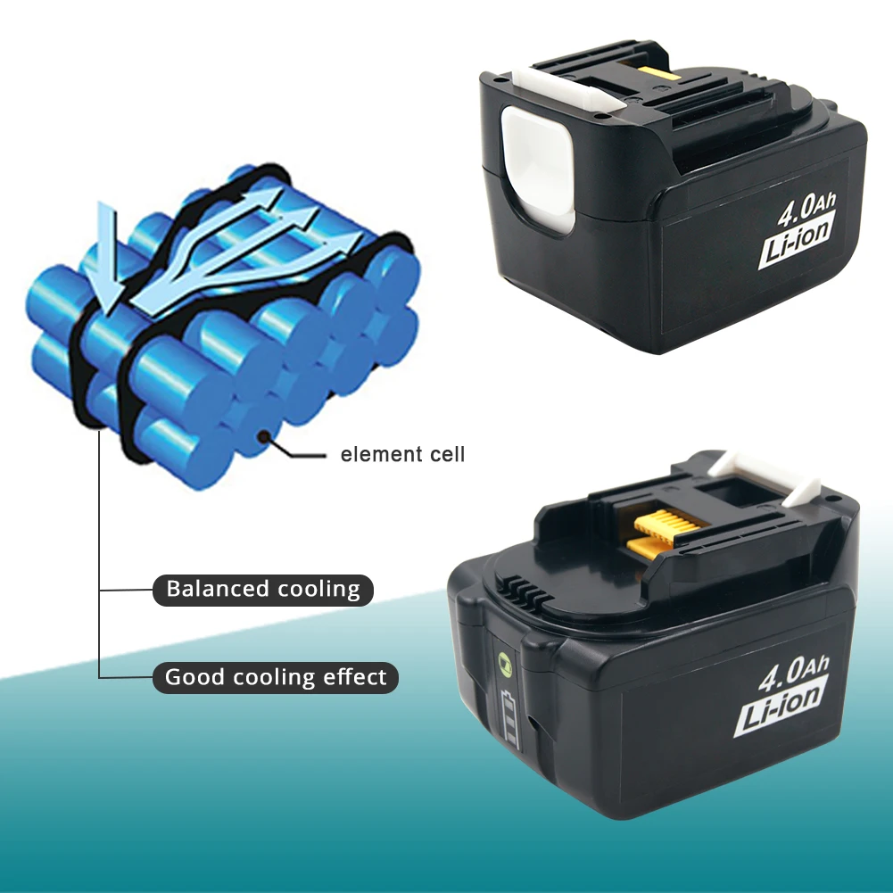 Замена для Makita BL1440 14,4 В 194066 Ач литий-ионная аккумуляторная батарея BL1430 194065-1-3 беспроводные электроинструменты