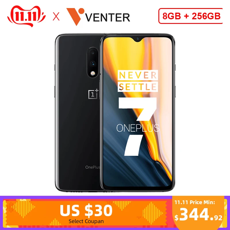  Oneplus 7 8 ГБ ОЗУ 256 Гб ПЗУ Смартфон Snapdragon 855 6,41 дюймов AMOLED экран разблокировка 48MP камера OIS UFS 3,0 