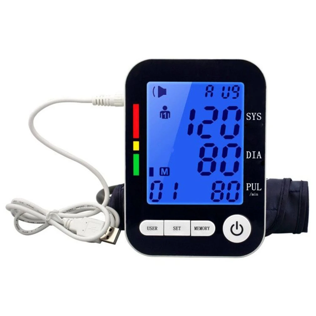 CKA155 Arm Electronic Blood Pressure Monitor USB charging 3 color