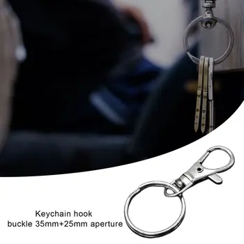

20 Pcs Alloy Key Chain Rings Swivel Clasps Lanyard Snap Hooks Lobster Claw Split DIY Key Rings for Jewelry Making
