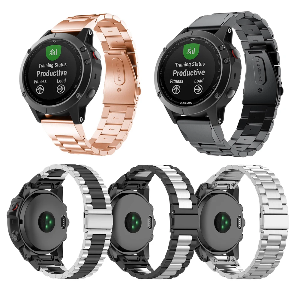 Garmin Fenix 5x Band Quick Fit Steel Easy Fit Watch Strap Garmin