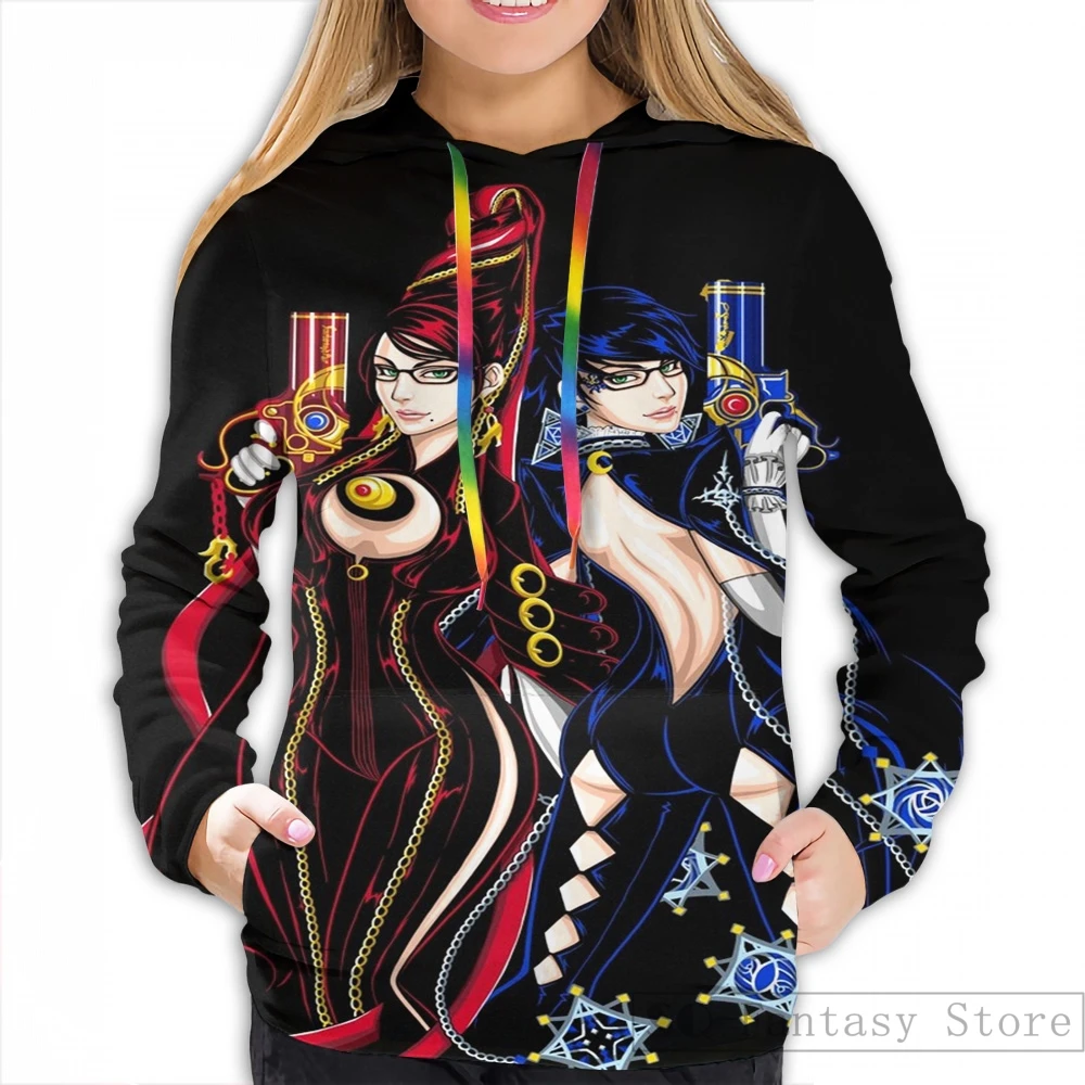 Women Мужские толстовки, свитшоты для женщин забавные Bayonetta-Umbra Witch-B с принтом Повседневная Толстовка с капюшоном - Цвет: Women