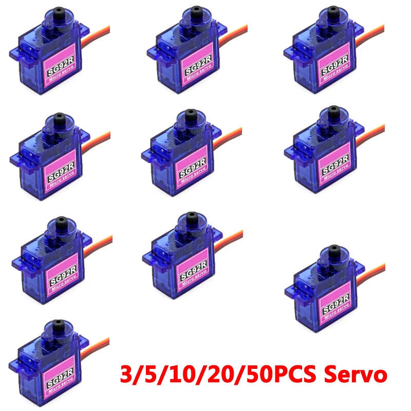 3/5/10/20/50 шт./лот SG92R Servo новая версия Micro Digital 9g для вертолет на дистанционном