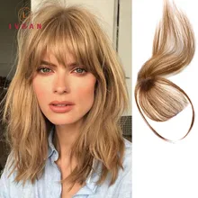 LVHAN красивые девушки 3D воздушные челки волосы клип на клипсе челка спереди может быть свернут и окрашены тонкий светильник удобный и реалистичный парик