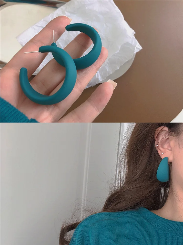 WYBU Super Beautiful Lake Blue Earrings Ins Popular Earrings for Women 2021 New Design Ear Drop Jewelry