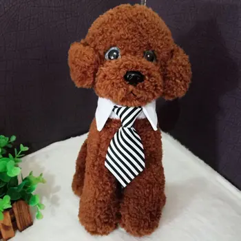 

10 Pcs/Pack Pet Ties Christmas Stripe Large Dog Ties Xmas Large Neckties Bow Ties Cat Festival Collar Simple Design Pet