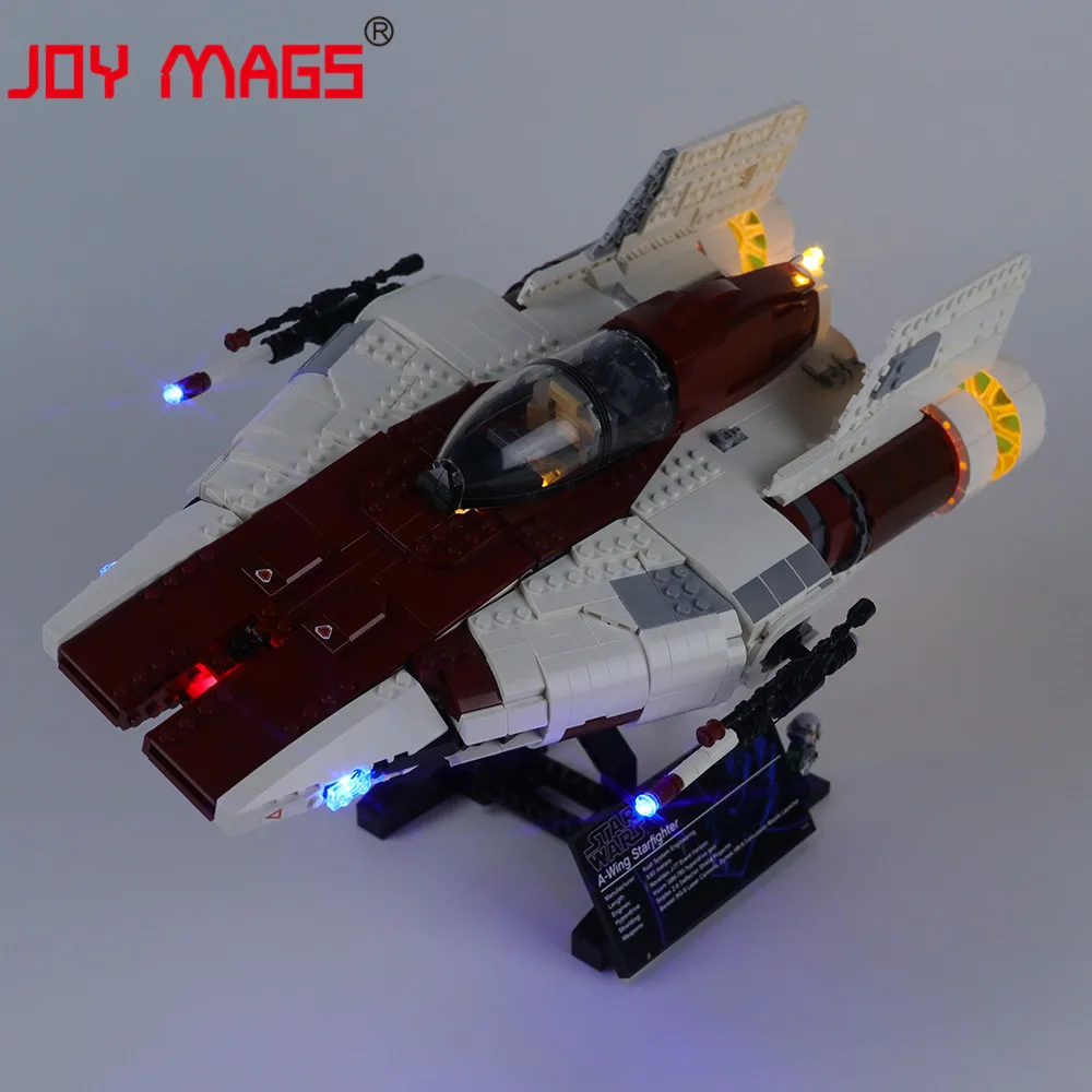 

JOY MAGS Only Led Light Kit For Star War A-wing Star fighter Toys Lighting Set Compatible With 75275 (NOT Include Model)
