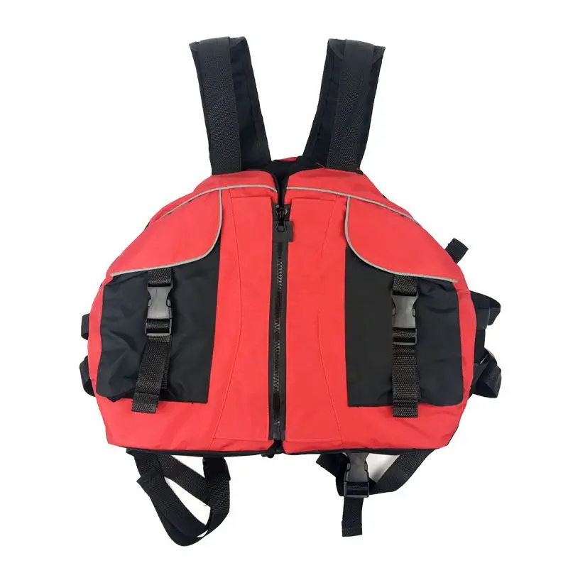 

Survival Adult Life Vest Beatle Shape Reflective Adjustable Zipper Waistcoat Life Jacket With Whistle For Fishing Boating Skiing