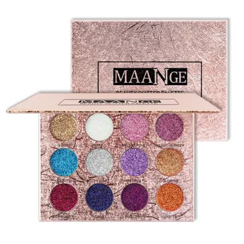 

Diamond Glitters Eye Shadow Powder Golden Eyeshadow Magnet Palette 12 Colors Pressed Shiny Makeup Faced Beauty Cosmetics MKXJ
