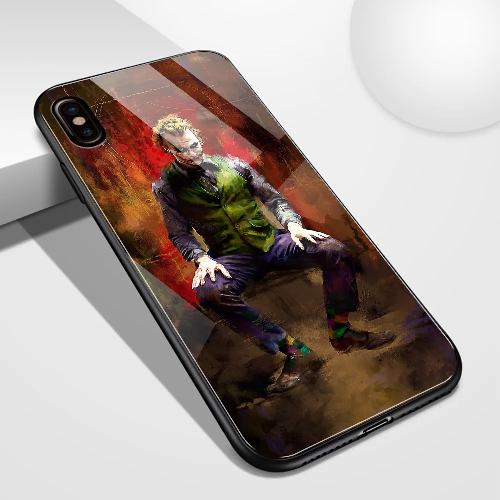 Finder Чехол для чехол iphone "," Джокер "закаленное Стекло жесткая накладка на заднюю панель для iphone 6, 6 S, 7, 8 plus X XR XS MAX 11 pro max - Цвет: 03695