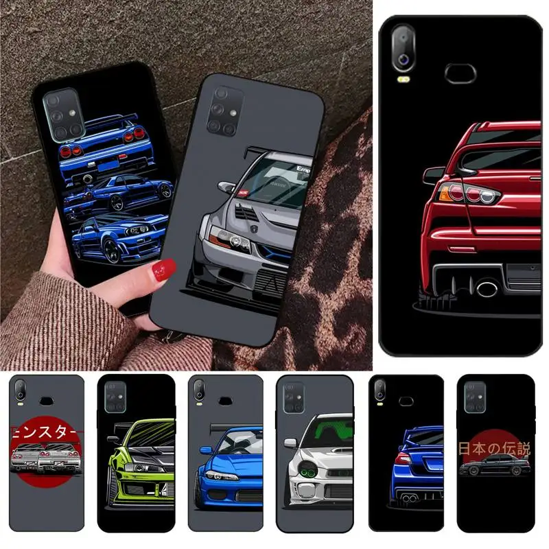 

HPCHCJHM Tokyo Racing car DIY Painted Bling Phone Case For Samsung A10 A20 A30 A40 A50 A70 A80 A71 A51 A6 A8 2018