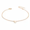 Heart Anklet Gold