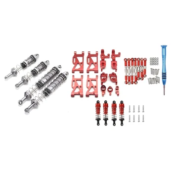 

for WLtoys 12428 12429 12423 Metal Shock Absorber & Steering Swing Arm Base C Rear Hub Seat Pull Rod Shock Absorber