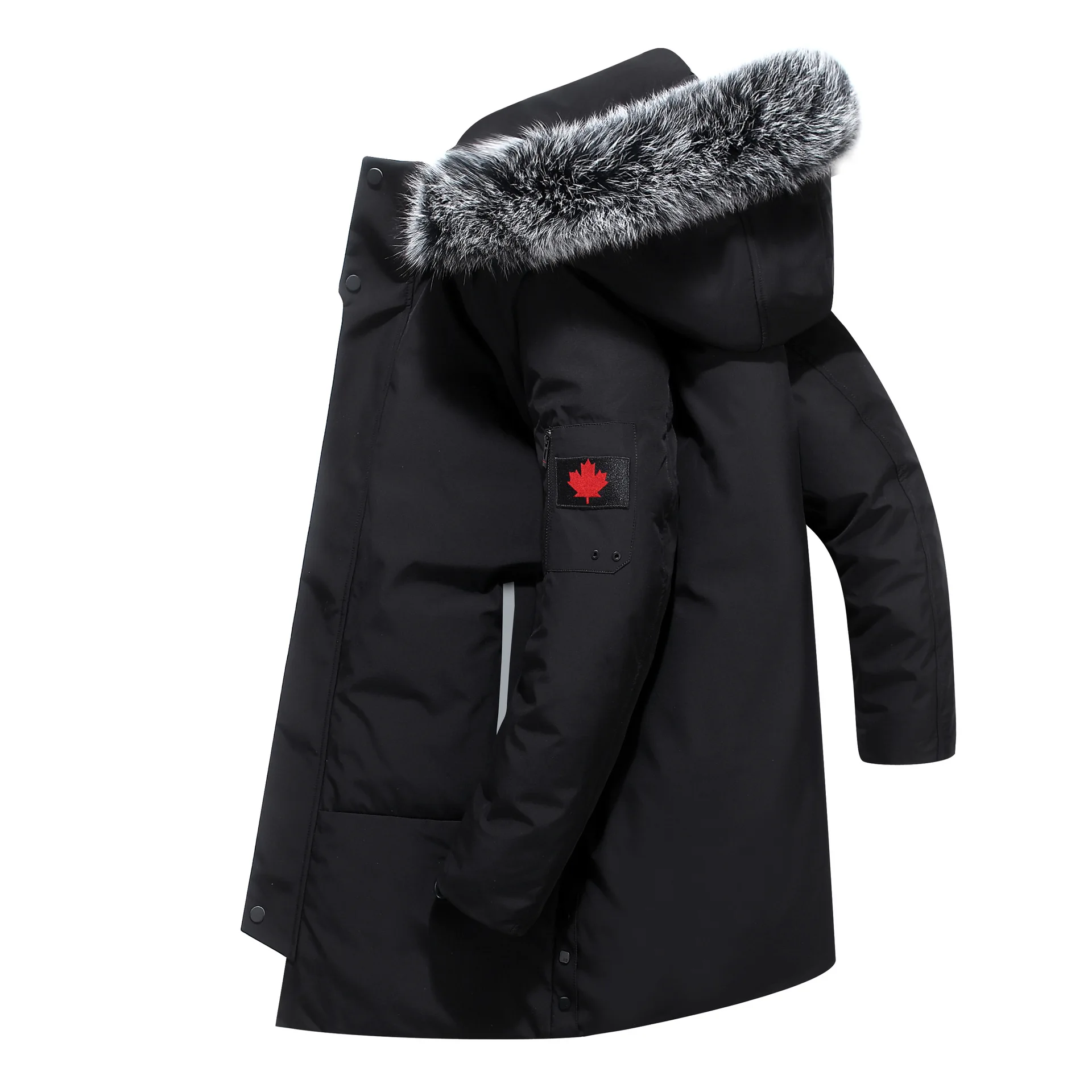 Down Jacket Men Winter New Style Mid-length Casual Large Fur Collar Coat Fashion Trend Handsome Hot Selling 838