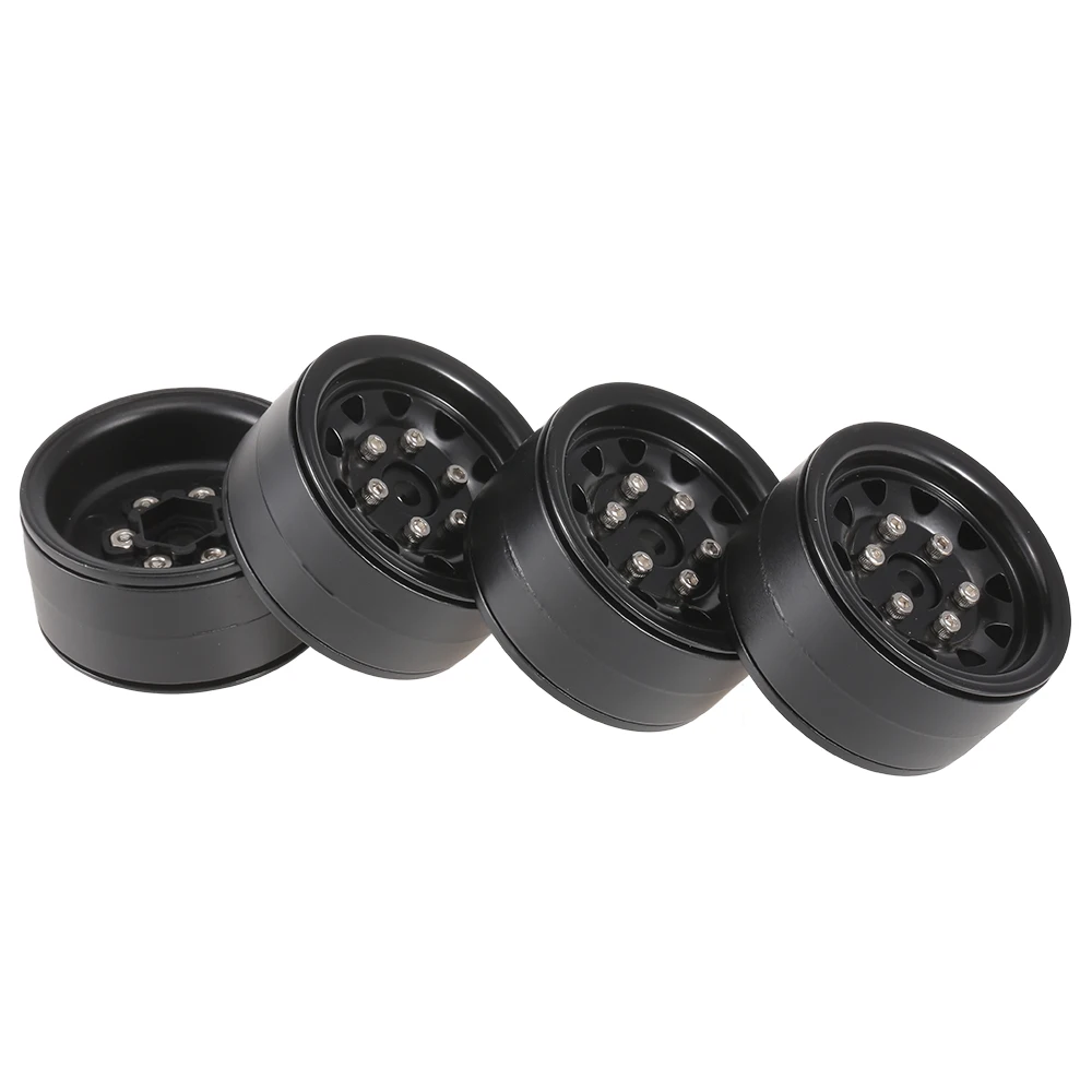 4pcs AUSTAR AX-617GL 1.9inch Metal Wheel Hub Rim Set for Axial SCX10 RC4WD D90  RC Car 110 RC Rock Crawler Truck Model Parts (1)