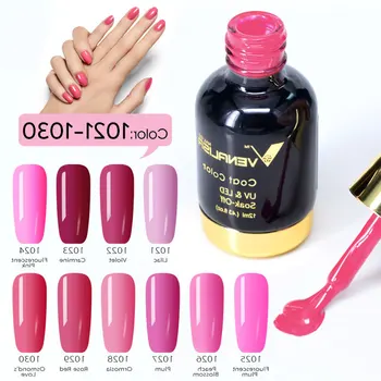 

10pcs/lot VENALISA Soak off UV LED Nail Gel Polish 12ml Gel Lacquer Paint Nail Art Salon High Quality Starry Gel Polish kits