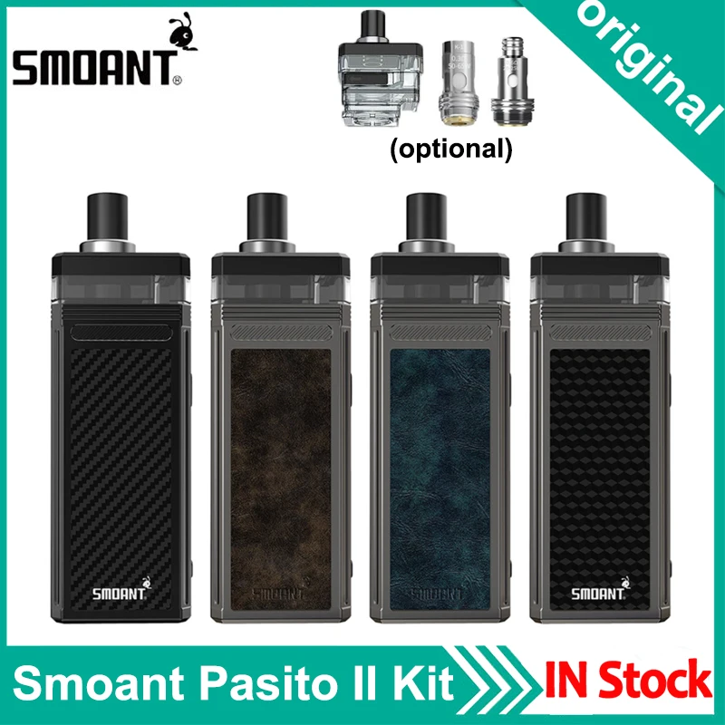 

Original Smoant Pasito II Pod Vape Kit 2500mAh With 6ml Cartridge Pasito 2 Electronic Cigarette Kit Pod Vape VS Pasito I