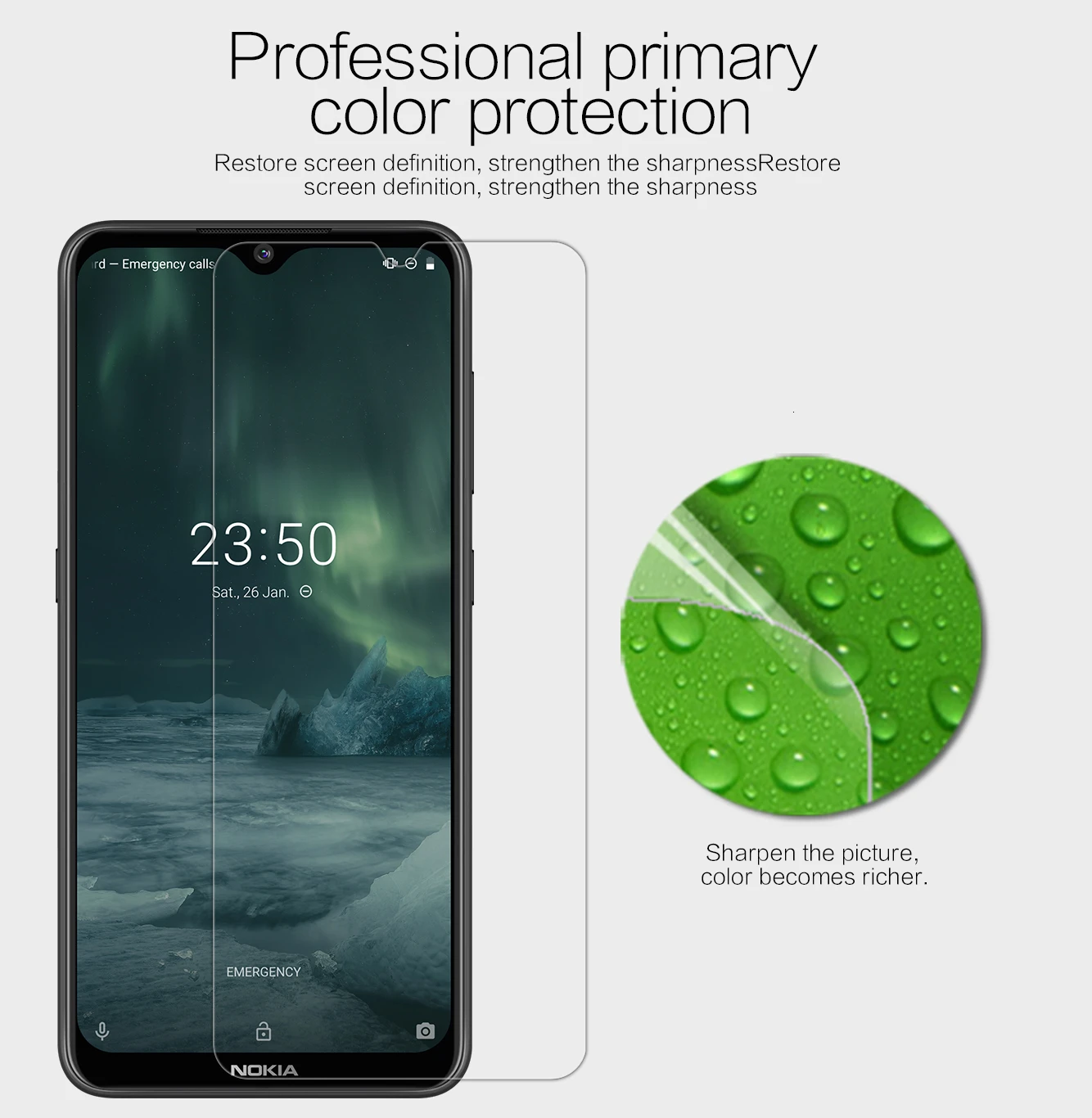 

for Nokia 7.2 Screen Protector NILLKIN Super Clear /Matte Anti-fingerprint PET Protective Film for Nokia 7.2 /Nokia 6.2