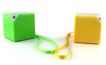 

2019 Mini Bluetooth Speaker Fashion Style TF USB Wireless Portable Music Sound Box Subwoofer Loudspeakers With Mic 7colors