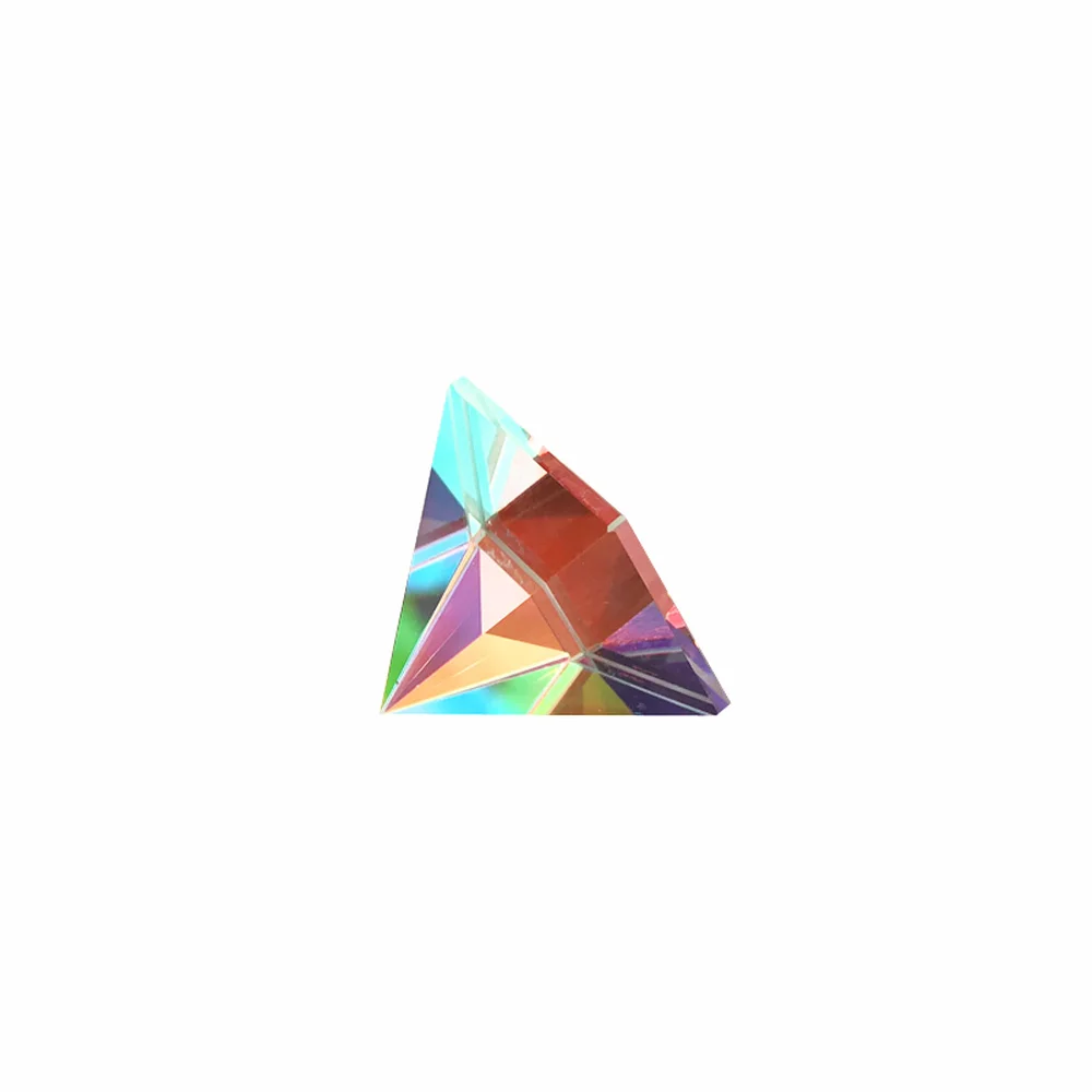 Светильник-пирамида, подарок, оптическое стекло, призма, куб, креативный стеклянный куб