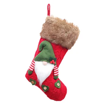 

Christmas Stockings Gift Holder Christmas Xmas Tree Hanging Pendant Fireplace Ornaments Christmas Decorations For Home