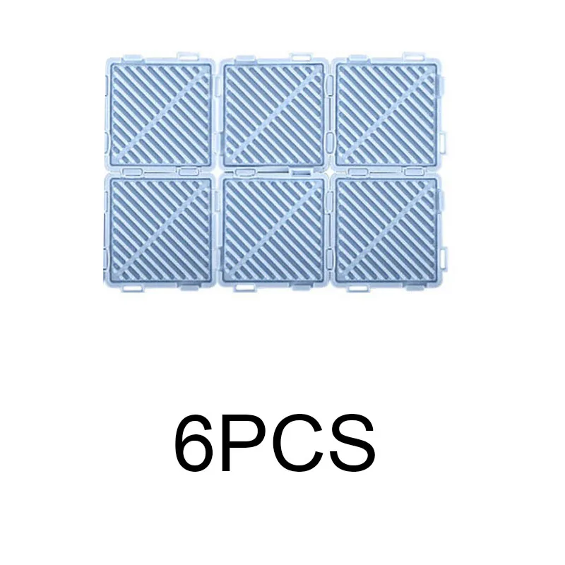 6 Pcs-Blue Силиконовый коврик квадратная композитная подставка многофункциональная и изоляционная противообрастающая салфетка Экологичная многоразовая домашняя подушка - Цвет: 6 Pcs-Blue