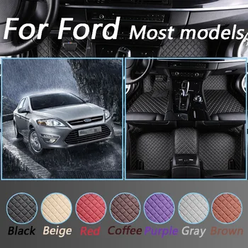

Custom Car Floor Mats For Ford all model focus explorer fiesta ecosport Everest Mustang edge Tourneo Car Styling Foot Mats