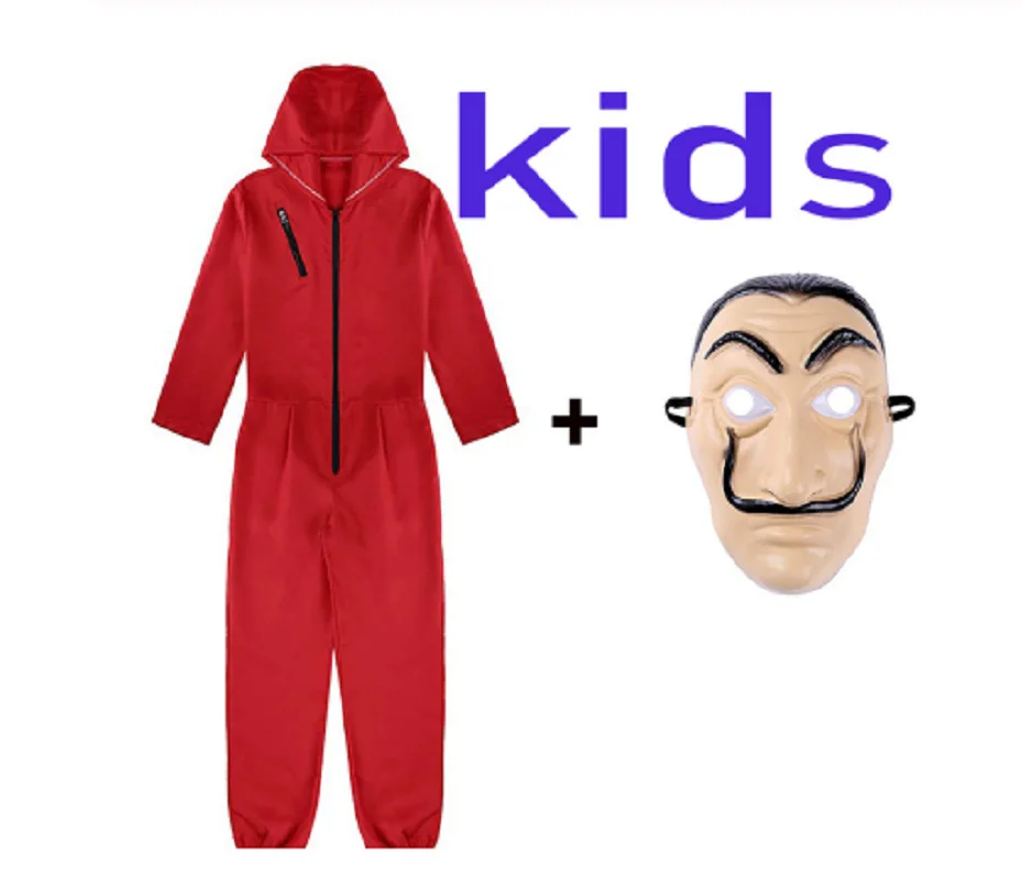 

Salvador Dali La Casa De Papel Costume & Face Mask Cosplay The House of Paper Role Playing Party Adult Cosplay Money Heist