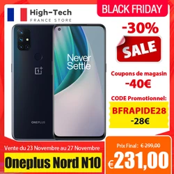 Глобальная версия Oneplus N10 Nord N10 5G смартфон 6,49 дюйм90 Гц Дисплей 6 ГБ Оперативная память 128 Гб Встроенная память 64-мегапиксельная четырехъядерная ка...