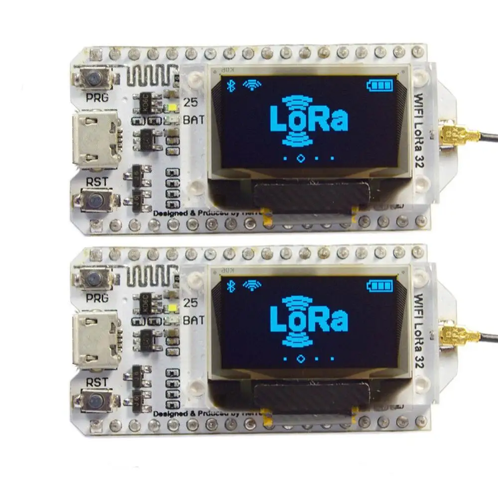 2 шт. 868 МГц SX1276 ESP32 LoRa 0 96 дюйма синий OLED дисплей Bluetooth WIFI комплект Lora 32 модуль IOT