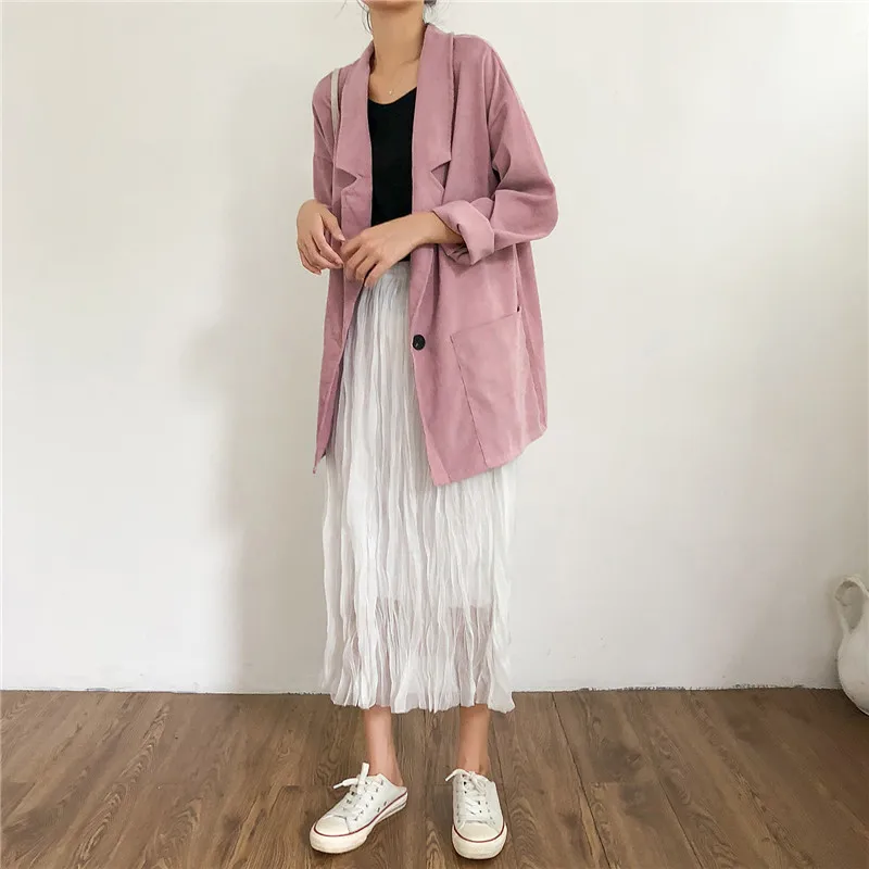 Price Control+ 5 Photo Shoot Net Price Korean-style Corduroy Suit Light Jacket+ Slimming Vest+ Immortal Skirt