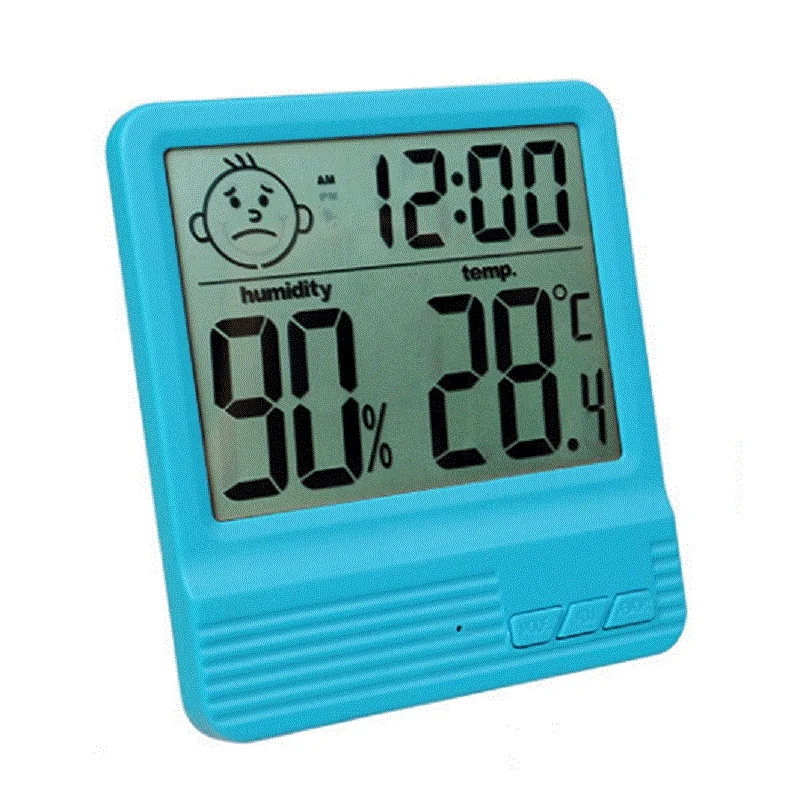 ЖК-цифровой измеритель температуры и влажности, HTC-2, HTC-1, крытый, открытый, гигрометр, термометр, метеостанция с часами