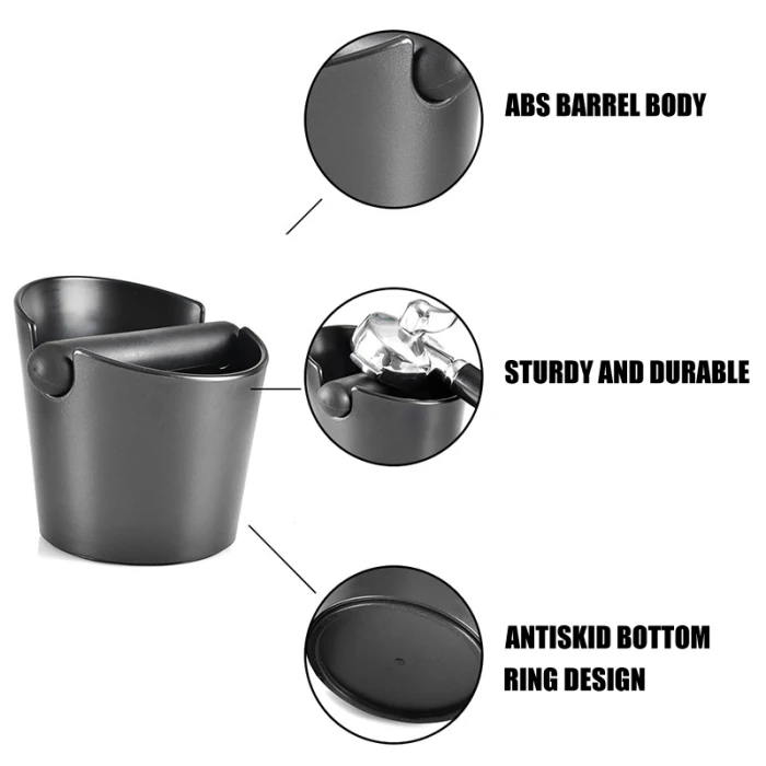 Newl ABS coffee Knock Box ударопрочные прочные аксессуары для кафе с нескользящей резиновой основой для бариста помола кофе VA88