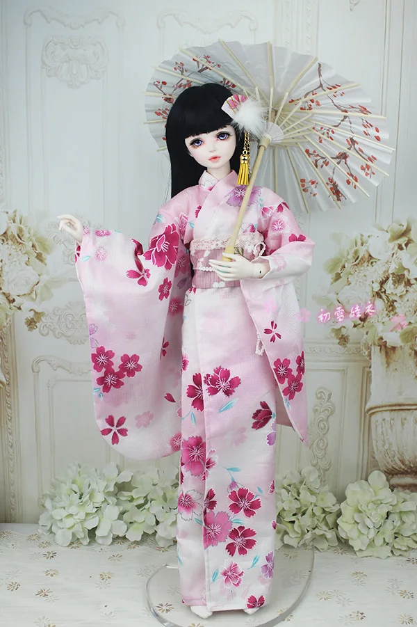1/6 1/4 1/3 BJD аксессуары Кукла Одежда японская Сакура кимоно юката для BJD/SD, не включает в себя куклы, обувь, парик и другие E2499