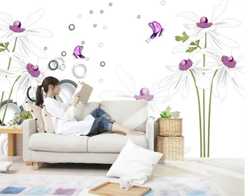 

beibehang 3D paper Pared Pared European phantom hexagon flower tree living room TV wallpaper 3D wallpaper home decoration behang