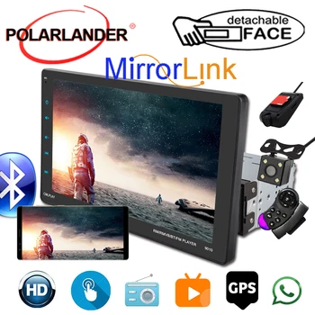 

1 Din Car Auto-Radio CarPlay+GPS Movable Machine Full-Screen View 9" External MP5 Video for Android/Apple Dual Inter-connection