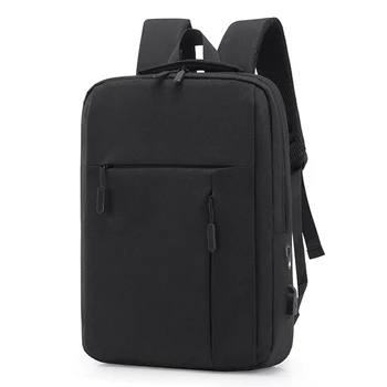

Collage School Book Bags Waterproof Nylon 15.6 inch Laptop Backpack for Men Business Shoulder Bag with USB Charging Headphone