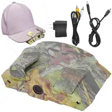 1080P HD охотничья камера с клипсой для шляп и козырьков, уличный ночной двойной аварийный светильник, Охотничья шляпа с клипсой, камера для животных