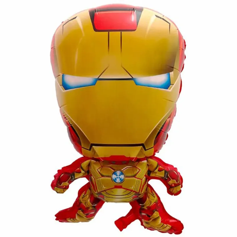 As shown 1 шт. фольгированные шары супергероя Marvel Железный человек Человек-паук Бэтмен украшения для дня рождения Детские воздушные шары - Color: As shown