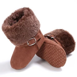 Sapatos de bebê recém nascido quente botas de inverno do bebê meninas meninos sola macia botas de neve unissex berço shoesfirst walkers