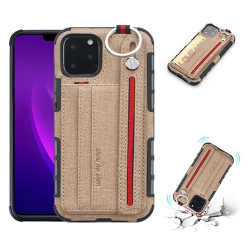 Силиконовый чехол iviLongTail для iPhone11 Pro 6 7 8 XR XS MAX, вставной Чехол для карт, кронштейн, браслет, интегральный защитный чехол для телефона - Цвет: Gold